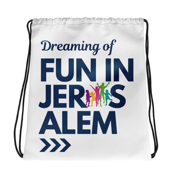Fun In Jerusalem - Drawstring Bag