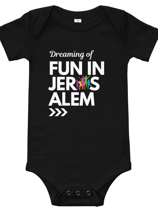 Fun In Jerusalem -  Onesie (Black)