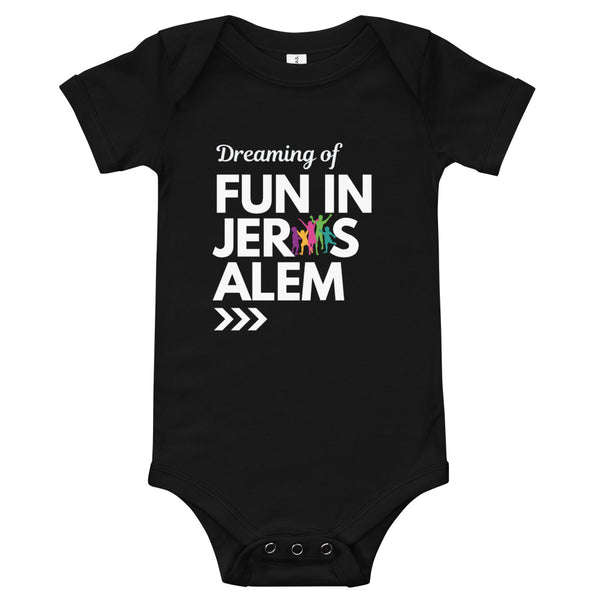 Fun In Jerusalem -  Onesie (Black)